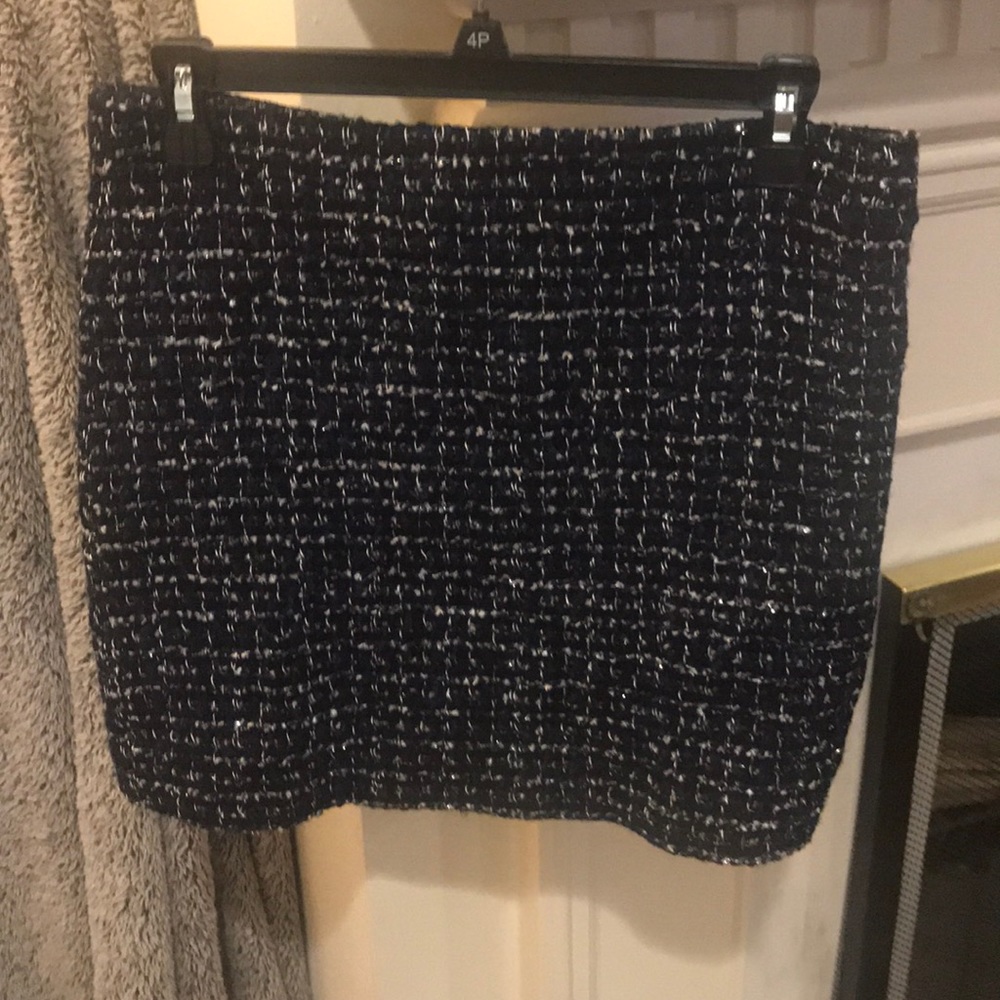 J Crew wool patterned mini skirt